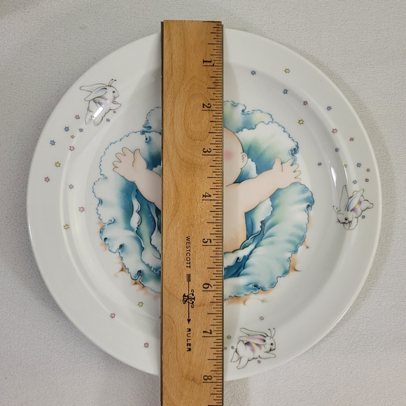 Vtg Royal Worcester Cabbage Patch Kids 3 Piece Porcelain Set - Plate Bowl Cup - Picture 6 of 16